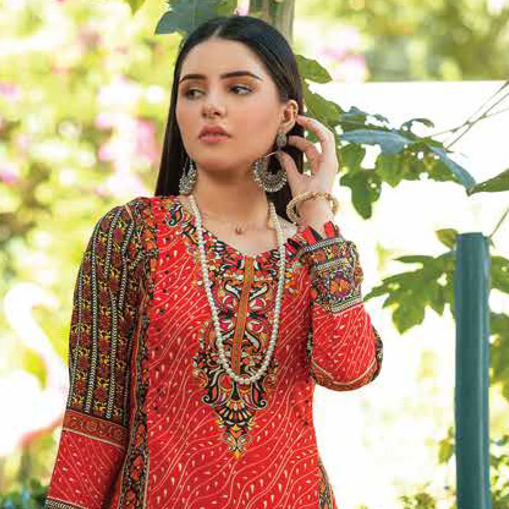 Malai Unstitched 3Pcs Suit - 008, Women, 3Pcs Shalwar Suit, Chase Value, Chase Value