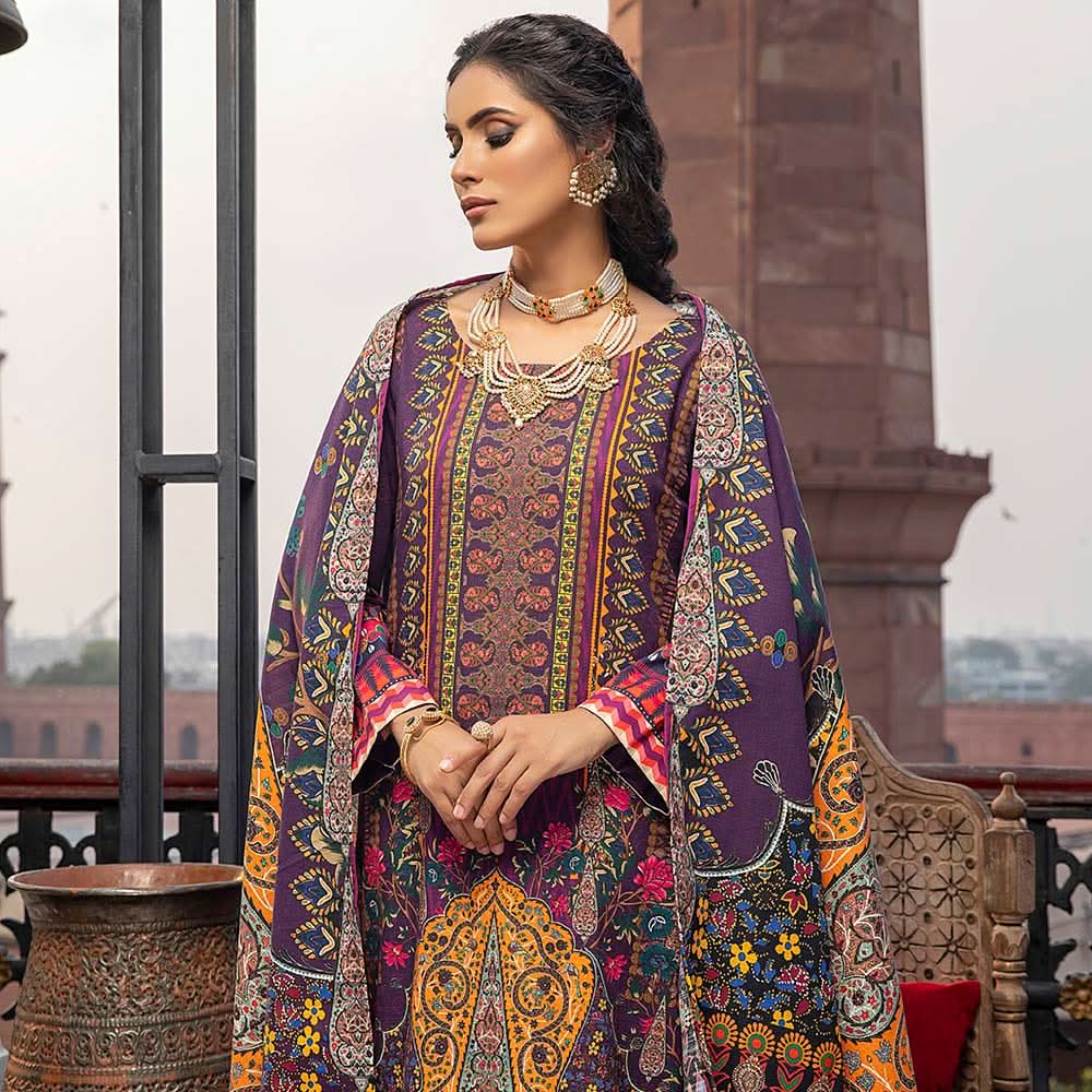 Salina Digital Khaddar Printed unstitched 3pc Suit V-2, Women, 3Pcs Shalwar Suit, Regalia Textiles, Chase Value
