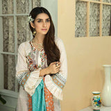 Zebtan Embroidered Cotton 3 Pieces Un-Stitched Suit Vol 01 - 09, Women, 3Pcs Shalwar Suit, Rujhan Textiles, Chase Value