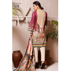 Halime Sultan Digital Printed Lawn 3Pcs Unstitched Suit V1 - 9, Women, 3Pcs Shalwar Suit, Halime Sultan, Chase Value