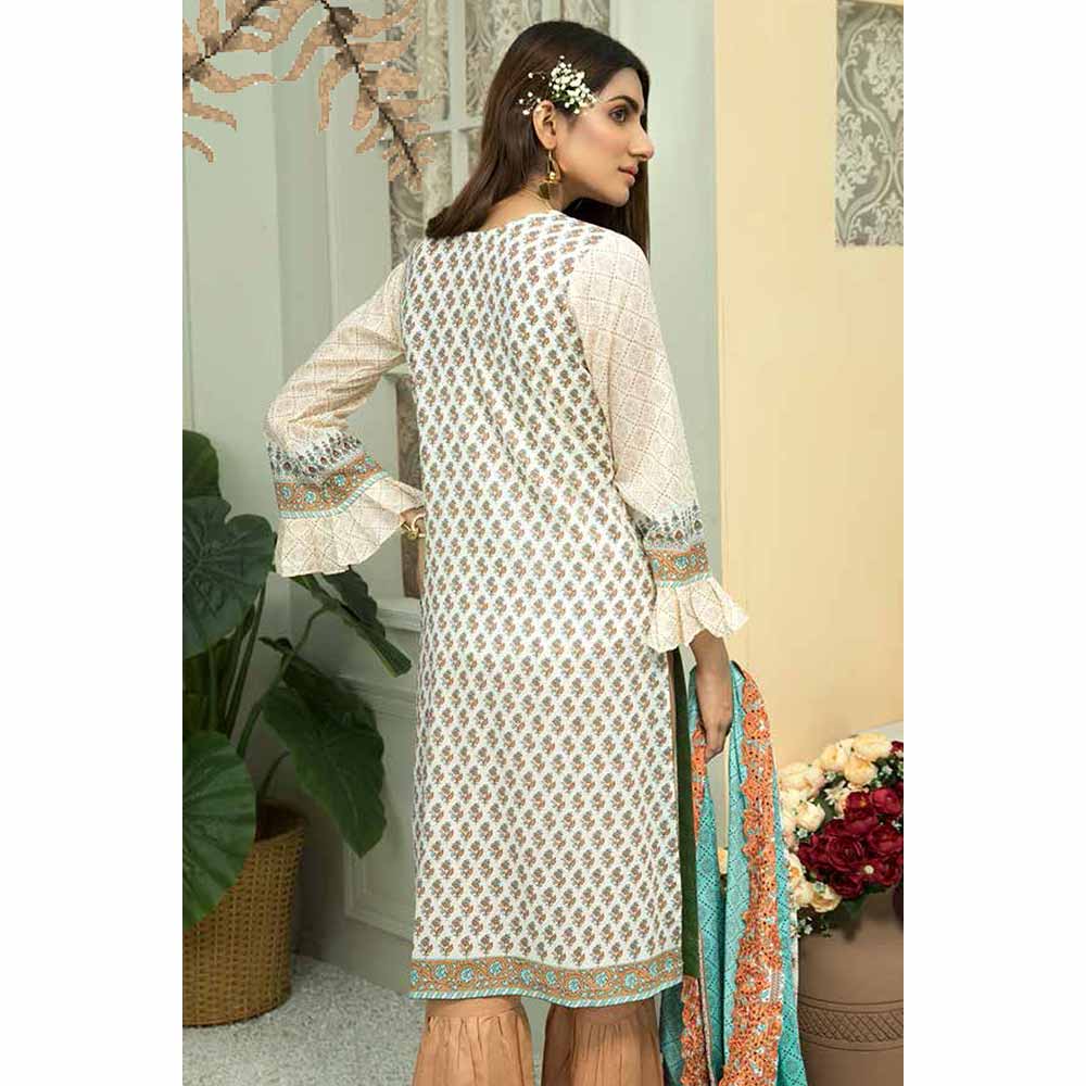 Zebtan Embroidered Cotton 3 Pieces Un-Stitched Suit Vol 01 - 09, Women, 3Pcs Shalwar Suit, Rujhan Textiles, Chase Value