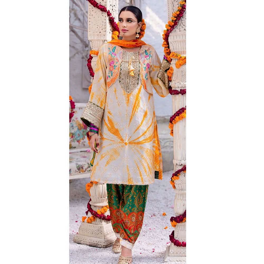 BIN HAMEED Printed Embroidered unstitched 3pc Suit V-9, Women, 3Pcs Shalwar Suit, Rana Arts, Chase Value