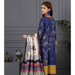 Orchid Modal Satin Digital Printed Un-Stitched 3 Pcs Suit - 9, Women, 3Pcs Shalwar Suit, Orchid, Chase Value