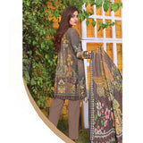 Saqaffat Digital Printed Dhanak 3 Pcs Un-Stitched Suit - 01, Women, 3Pcs Shalwar Suit, Ulfat Textile, Chase Value