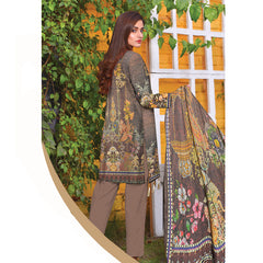 Saqaffat Digital Printed Dhanak 3 Pcs Un-Stitched Suit - 01, Women, 3Pcs Shalwar Suit, Ulfat Textile, Chase Value