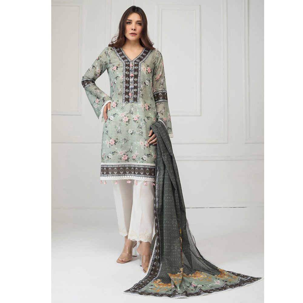 Regalia Printed Lawn 3 Piece Un-Stitched Suit - 01, Women, 3Pcs Shalwar Suit, Regalia Textiles, Chase Value