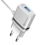 Wall Charger Micro Usb WC- 105 - White, USB Cables, Chase Value, Chase Value