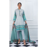 Signature Icon Printed Lawn 3 Piece Un-Stitched Suit Vol 2 - 5 B, Women, 3Pcs Shalwar Suit, ZS Textiles, Chase Value