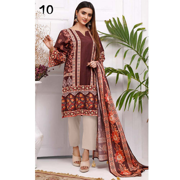 Eminent Digital Printed Cotton 3 Pcs Un-Stitched Suit - 10, Women, 3Pcs Shalwar Suit, Eminent, Chase Value