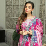 Zebtan Embroidered Cotton 3 Pieces Un-Stitched Suit Vol 01 - 10, Women, 3Pcs Shalwar Suit, Rujhan Textiles, Chase Value