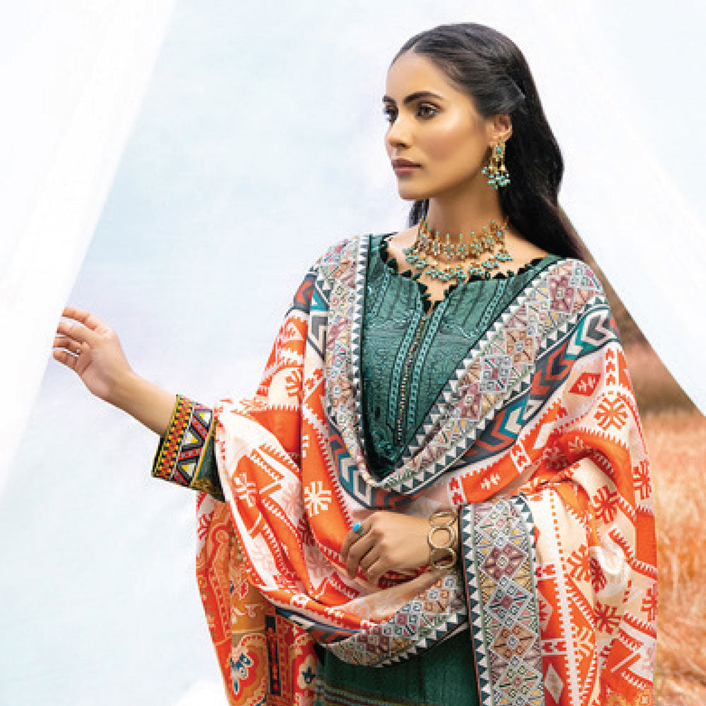 AL Zohaib unstitched 3pc Embroidered Shawl Collection, Women, 3Pcs Shalwar Suit, Al-Zohaib Textiles, Chase Value