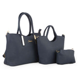 Women's Handbag 3 Pcs (1002) - Blue, Women, Bags, Chase Value, Chase Value