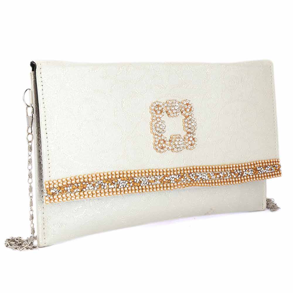 Women's Clutch (1061) - Off-White, Bags and Wallets, Chase Value, Chase Value