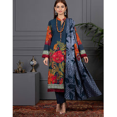 Orchid Modal Satin Digital Printed Un-Stitched 3 Pcs Suit - 10, Women, 3Pcs Shalwar Suit, Orchid, Chase Value