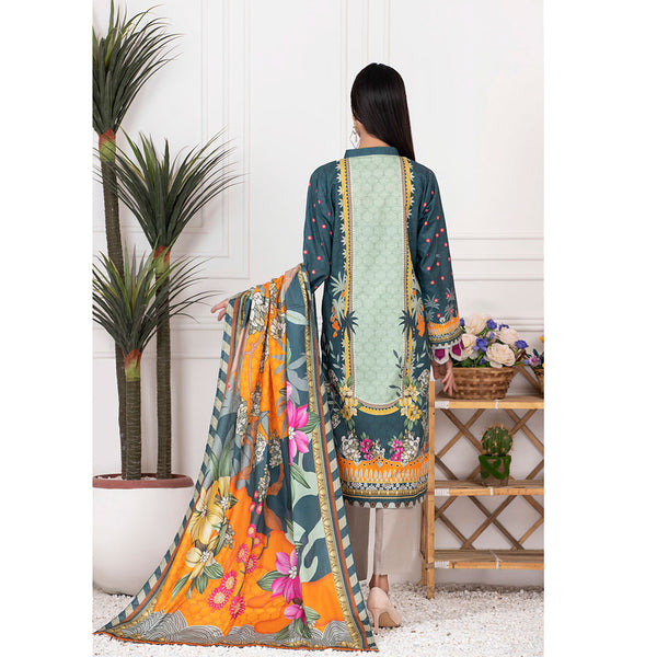 Orchid Mid-Summer Printed unstitched 3pc Cotton Suit, Women, 3Pcs Shalwar Suit, Regalia Textiles, Chase Value