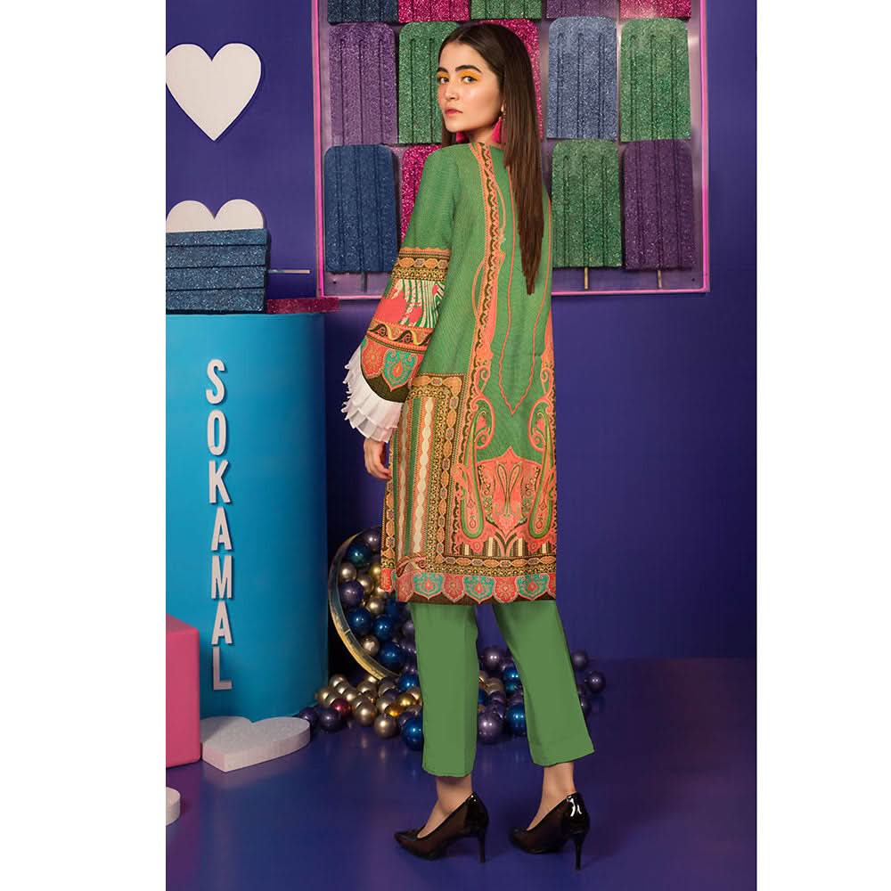 Anchal Digital Printed Masoori Un-Stitched Kurti - 10, Women, Unstitched Kurti, Ulfat Textile, Chase Value