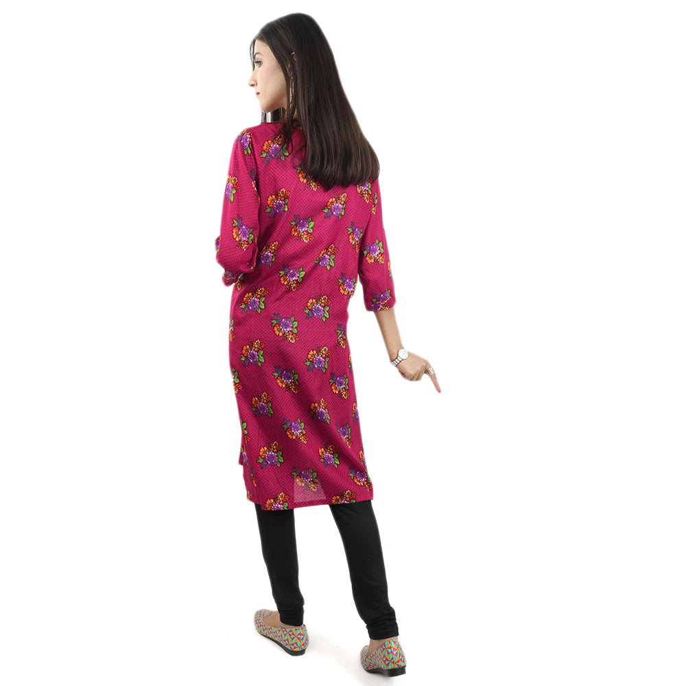 Karizma Chahat Printed Lawn 1 Pcs Un-Stitched Kurti - 05 C, Women, Unstitched Kurtis, United Textiles, Chase Value