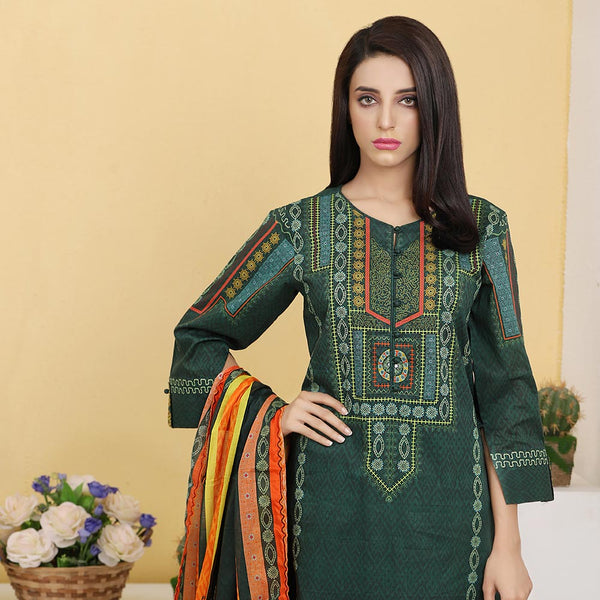 Eminent Digital Lawn 3 Pcs Un-Stitched Suit - 10, Women, 3Pcs Shalwar Suit, Eminent, Chase Value