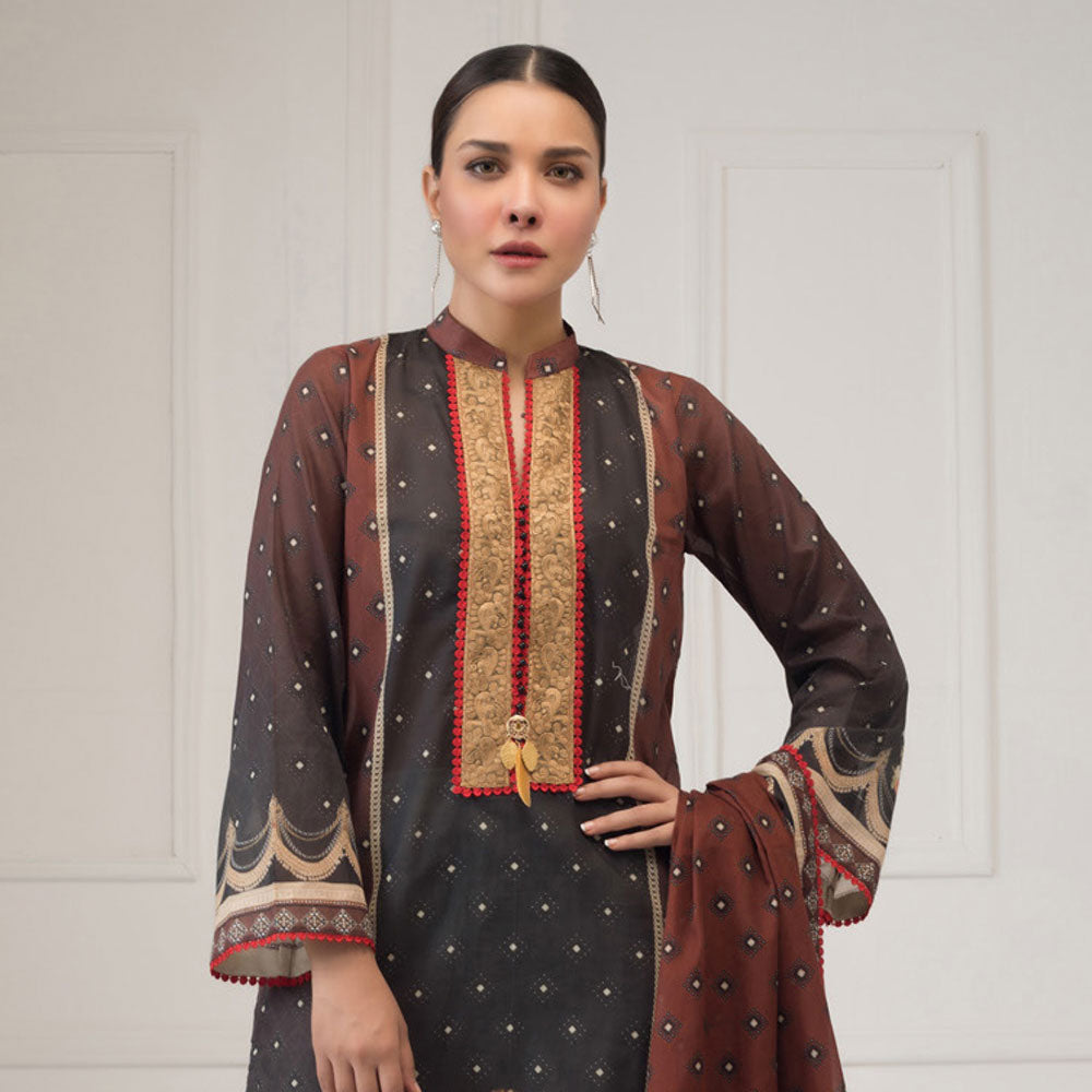 Regalia Printed Lawn 3 Piece Un-Stitched Suit - 11, Women, 3Pcs Shalwar Suit, Regalia Textiles, Chase Value