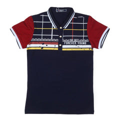 Boys T-Shirt Polo Navy-Blue - Navy/Blue - test-store-for-chase-value