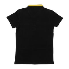 Boys T-Shirt Polo Black - test-store-for-chase-value