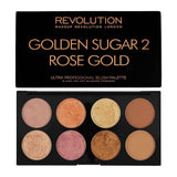 Makeup Revolution Blush Palette Golden Sugar 2 Rose Gold - test-store-for-chase-value