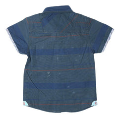Boys Casual Shirt - Steel Blue - test-store-for-chase-value