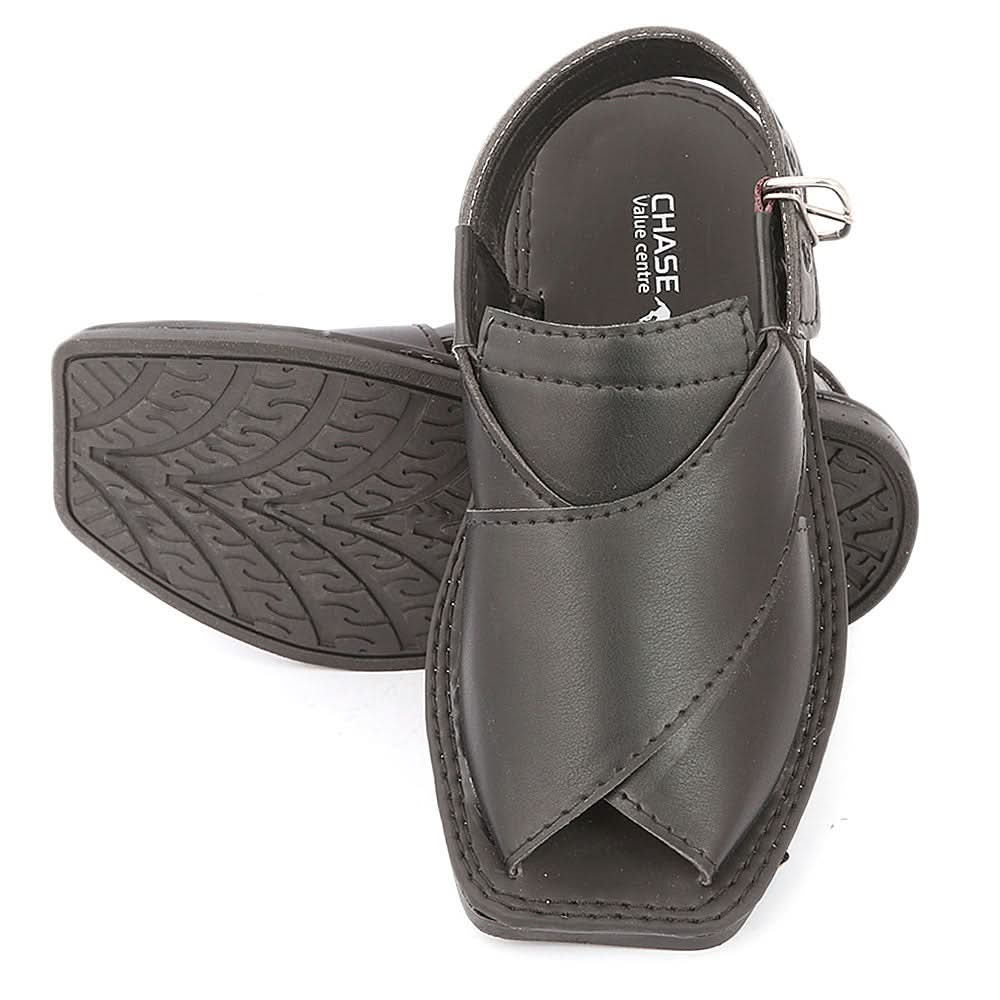 Boys Peshawari Sandals 1132 - Black, Kids, Boys Sandals, Chase Value, Chase Value