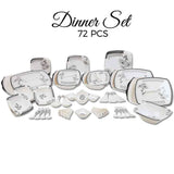 Melamine Dinner Set 72 Pieces - D # 113 - test-store-for-chase-value