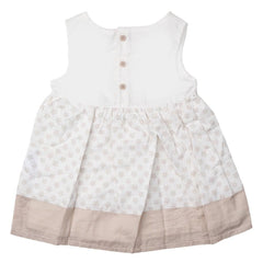 Newborn Girls Frock - Fawn - test-store-for-chase-value