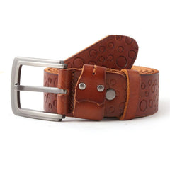 Men's Leather Belt - Brown - test-store-for-chase-value