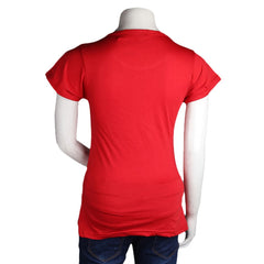 Women's Printed T-Shirt - Red - test-store-for-chase-value
