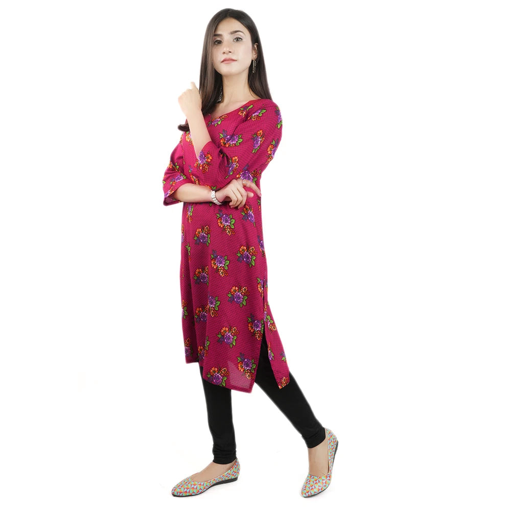 Karizma Chahat Printed Lawn 1 Pcs Un-Stitched Kurti - 05 C, Women, Unstitched Kurtis, United Textiles, Chase Value