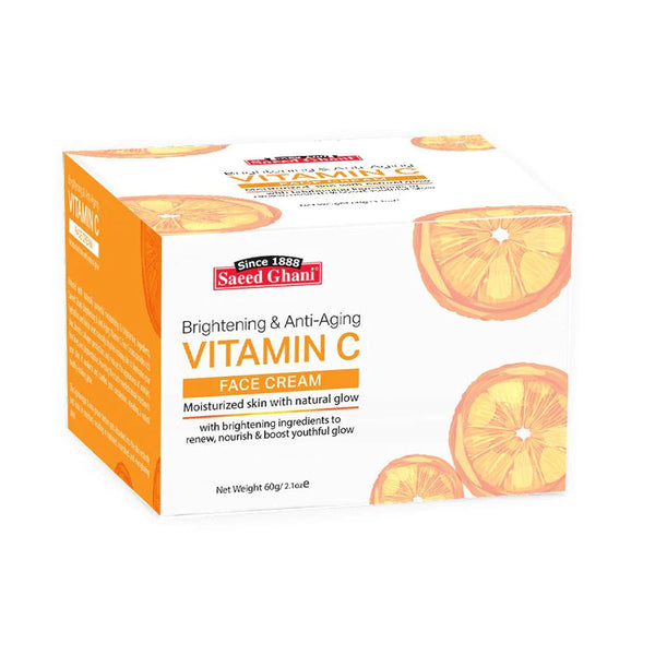 Saeed Ghani Vitamin C Brightening & Anti Aging Face Cream - 60g, Creams & Lotions, Saeed Ghani, Chase Value