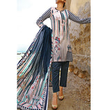 VS Daman Printed Cambric unstitched 3pc Suit V-2, Women, 3Pcs Shalwar Suit, VS Textiles, Chase Value