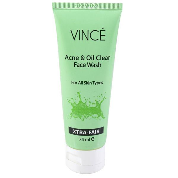 Vince Acne And Oil Clear Face Wash Xtra-Fair 75ml, Beauty & Personal Care, Face Washes, Vince, Chase Value