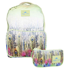 School Bag 2291 - peacock feathers, Kids, School And Laptop Bags, Chase Value, Chase Value