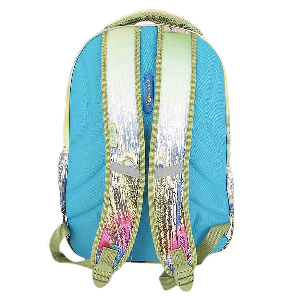 School Bag 2291 - peacock feathers, Kids, School And Laptop Bags, Chase Value, Chase Value