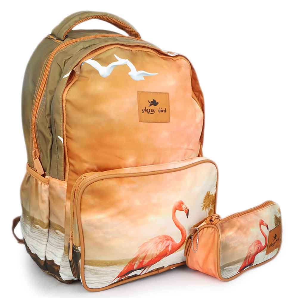School Bag 2291 - Orange, Kids, School And Laptop Bags, Chase Value, Chase Value