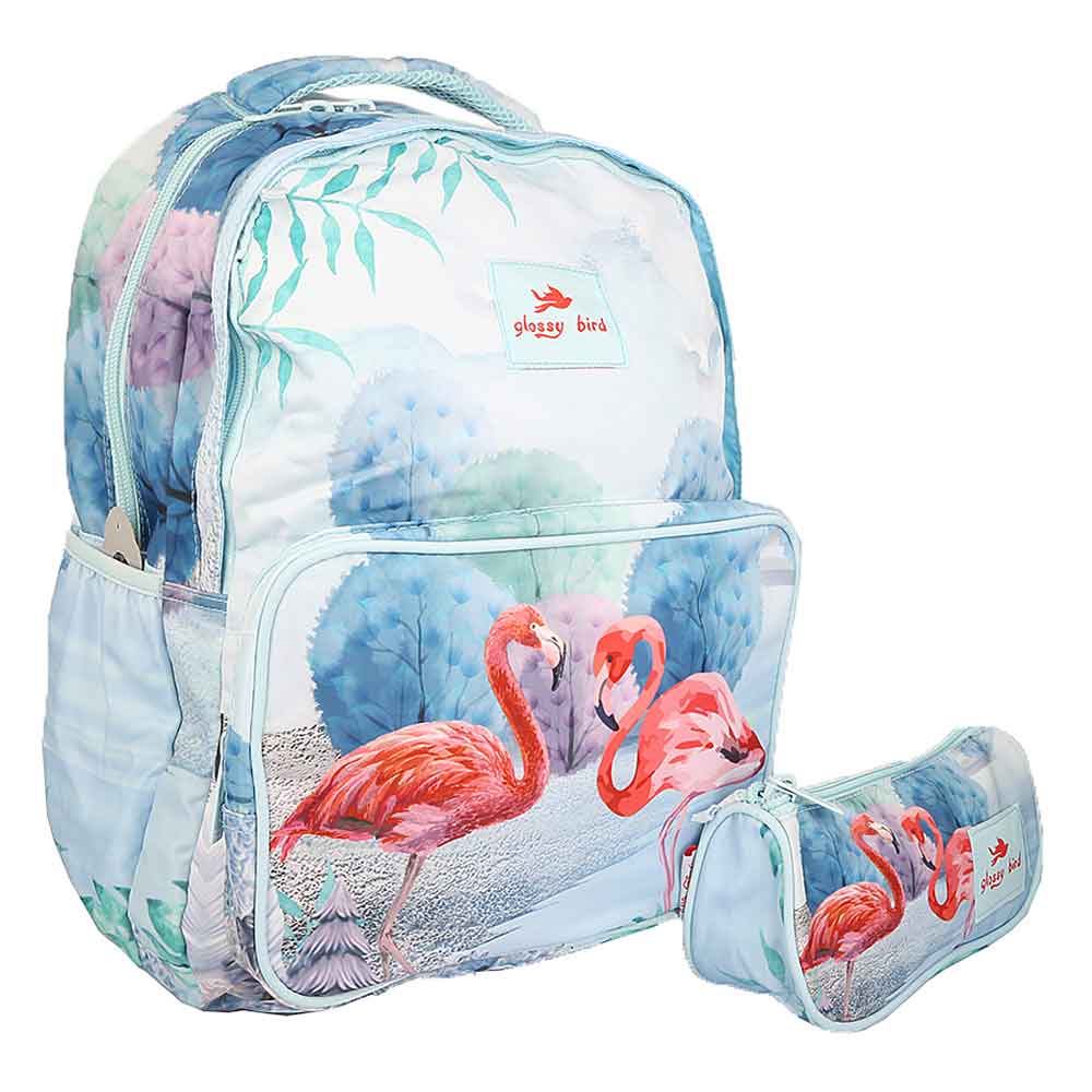 School Bag 2291 - Flamingo, Kids, School And Laptop Bags, Chase Value, Chase Value