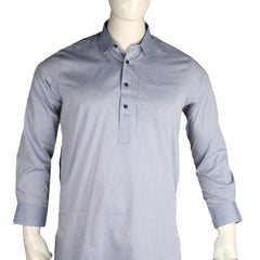 Men's Slim Fit Shalwar Suit - Sky Blue - Cream - test-store-for-chase-value
