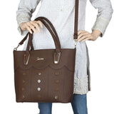 Women's Handbag 2 Pcs (129) - Coffee, Women, Bags, Chase Value, Chase Value