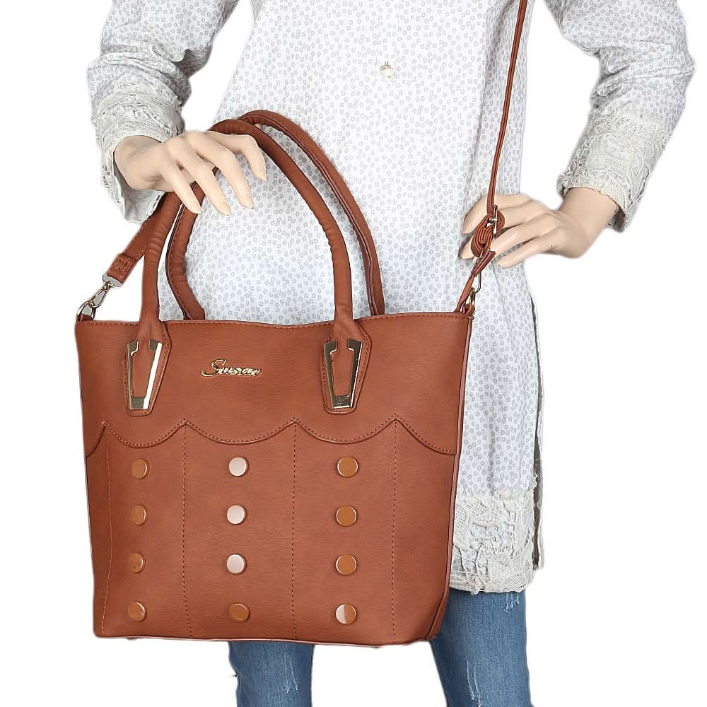 Women's Handbag 2 Pcs (129) - Brown, Women, Bags, Chase Value, Chase Value