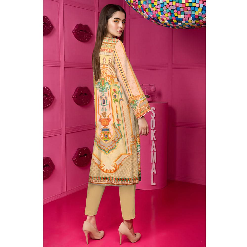 Anchal Digital Printed Masoori Un-Stitched Kurti - 12, Women, Unstitched Kurti, Ulfat Textile, Chase Value