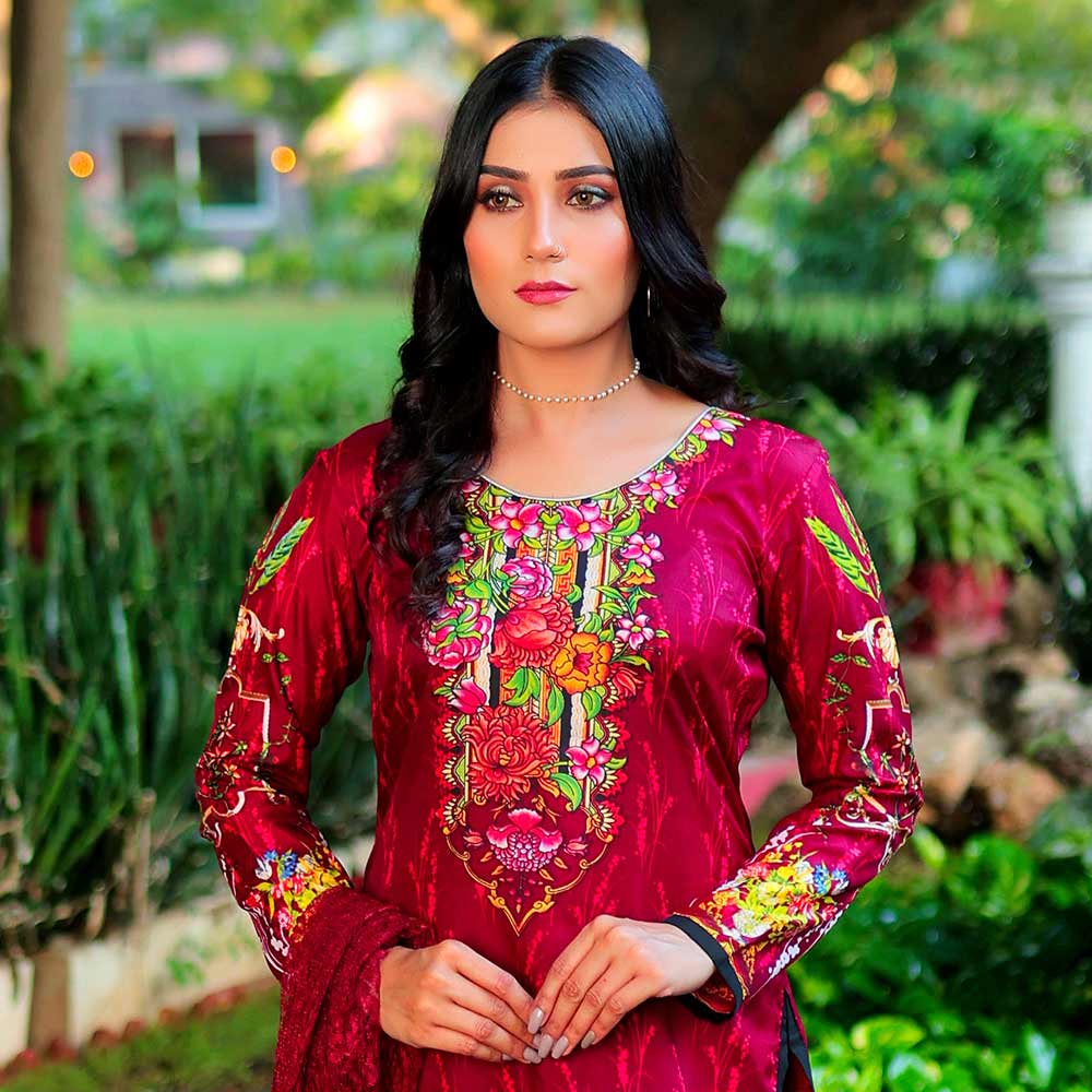 Sunaina Malai Unstitched 3Pcs Suit - 12, Women, 3Pcs Shalwar Suit, Chase Value, Chase Value