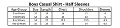 Boys Half Sleeves Printed Shirt - Off White, Kids, Boys Shirts, Chase Value, Chase Value