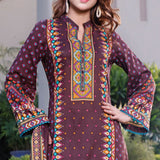 VS Daman Printed Lawn 3 Pcs Un-Stitched Suit Vol 3 - 1308-B, Women, 3Pcs Shalwar Suit, VS Textiles, Chase Value