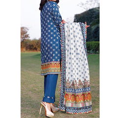 VS Daman Printed Lawn 3 Pcs Un-Stitched Suit Vol 3 - 1309-A, Women, 3Pcs Shalwar Suit, VS Textiles, Chase Value