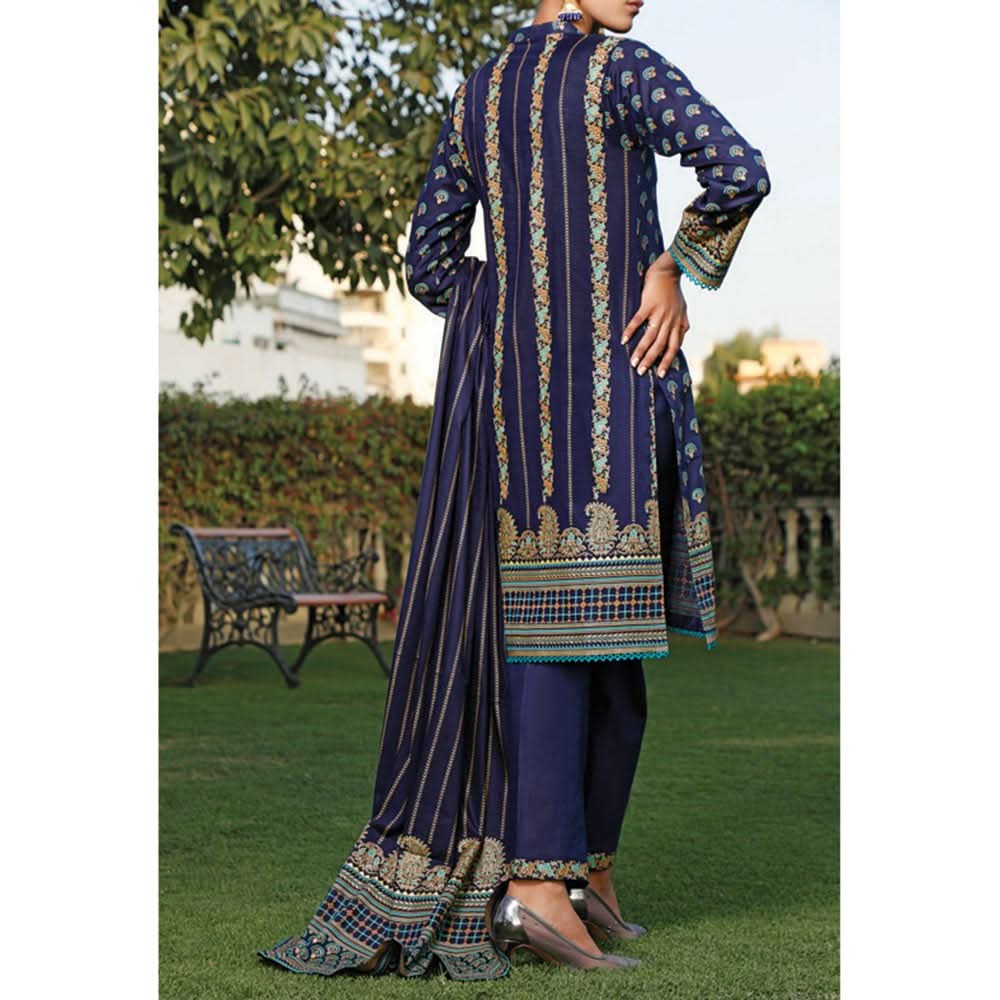 VS Daman Printed Lawn 3 Pcs Un-Stitched Suit Vol 2 - 1312-A, Women, 3Pcs Shalwar Suit, VS Textiles, Chase Value