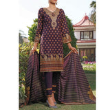 VS Daman Printed Lawn 3 Pcs Un-Stitched Suit Vol 2 - 1312-B, Women, 3Pcs Shalwar Suit, VS Textiles, Chase Value